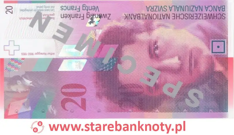 widok banknotu 