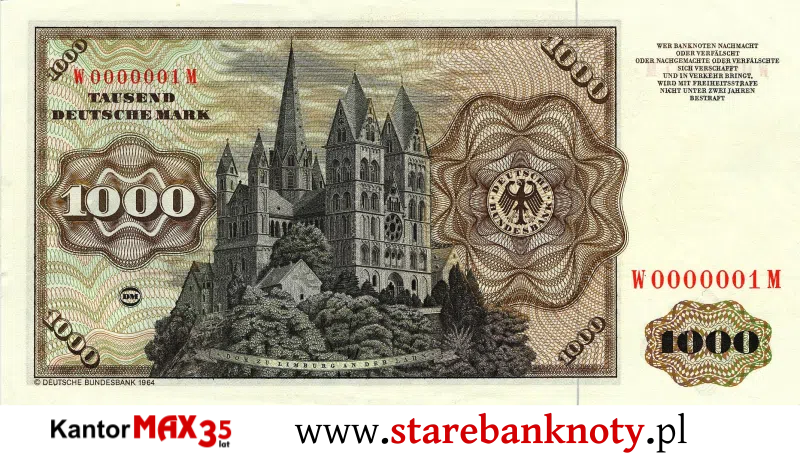 widok banknotu 