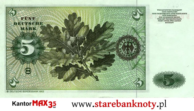 widok banknotu 